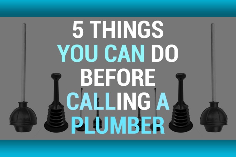 5 Things you can do before calling a plumber blog article